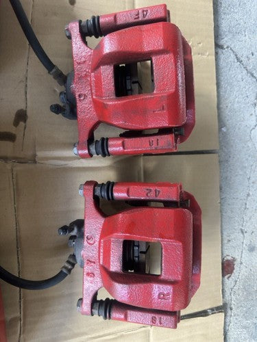 Toyota Crown Athlete ADVICS Brake Caliper Set 4pc Red GRS214 OEM