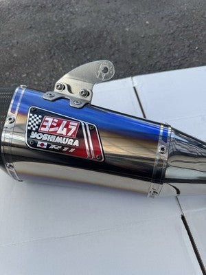 Yoshimura Kawasaki ZX6R Slip-On Silencer Street Legal Titanium Blue