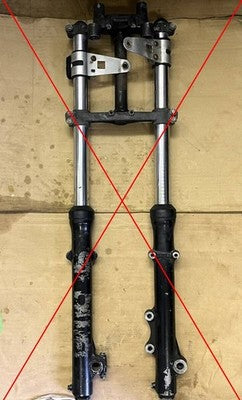 Kawasaki Z400FX OEM Top Bridge Stem Handlebar Riser Set BD385