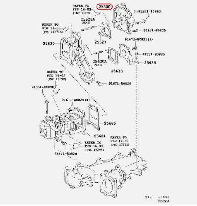 Toyota Genuine LAND CRUISER Valve assy, Electric egr control OEM 25800-11010
