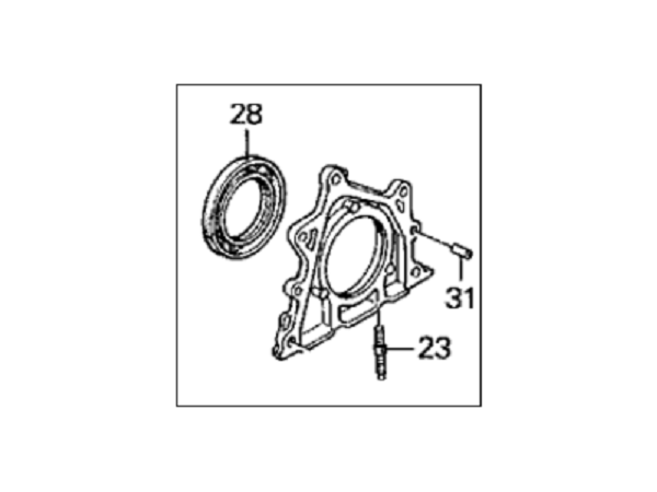 HONDA Acura OEM Replacement Rear Main Seal Integra B18 B18C B18C1 B18C5 Engines