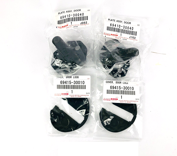 TOYOTA SUPRA JZA80 MK4 Genuine Right & Left Door Striker & Cover Set OEM