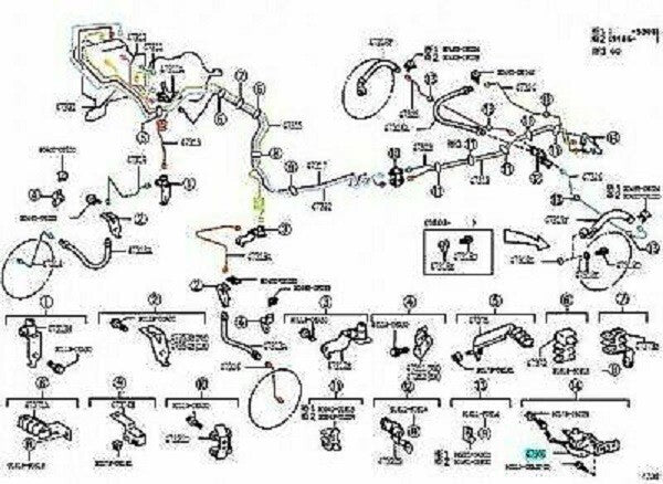 47900-60242 Toyota OEM Genuine VALVE ASSY, LOAD SENSING W/SPRING