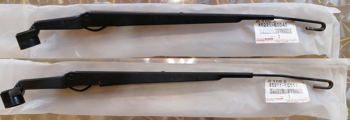 Genuine TOYOTA LAND CRUISER FZJ80 80 Series RHD Front Wiper Arm RH & LH Set OEM