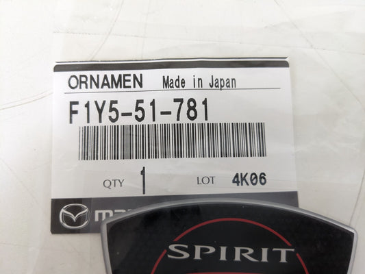 F1Y5-51-781 x2 MAZDA Genuine RX-8 SPIRIT R Emblem Badge Set