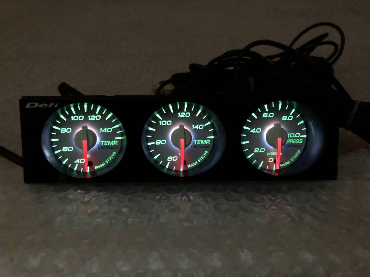Defi DIN Gauge Water Temp,Oil Temp,Oil Pressure