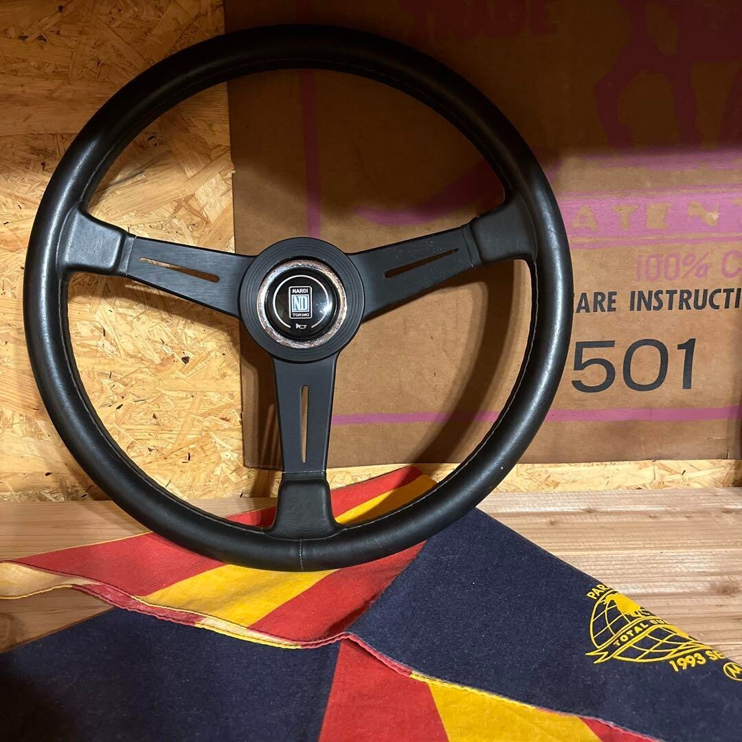 NARDI Steering Wheel Leather Black 36cm