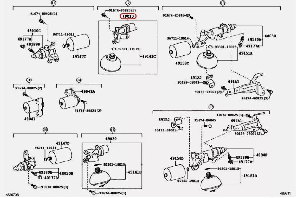 Toyota OEM VALVE ASSY, FRONT SUSPENSION CONTROL, RH Genuine 490A0-60010