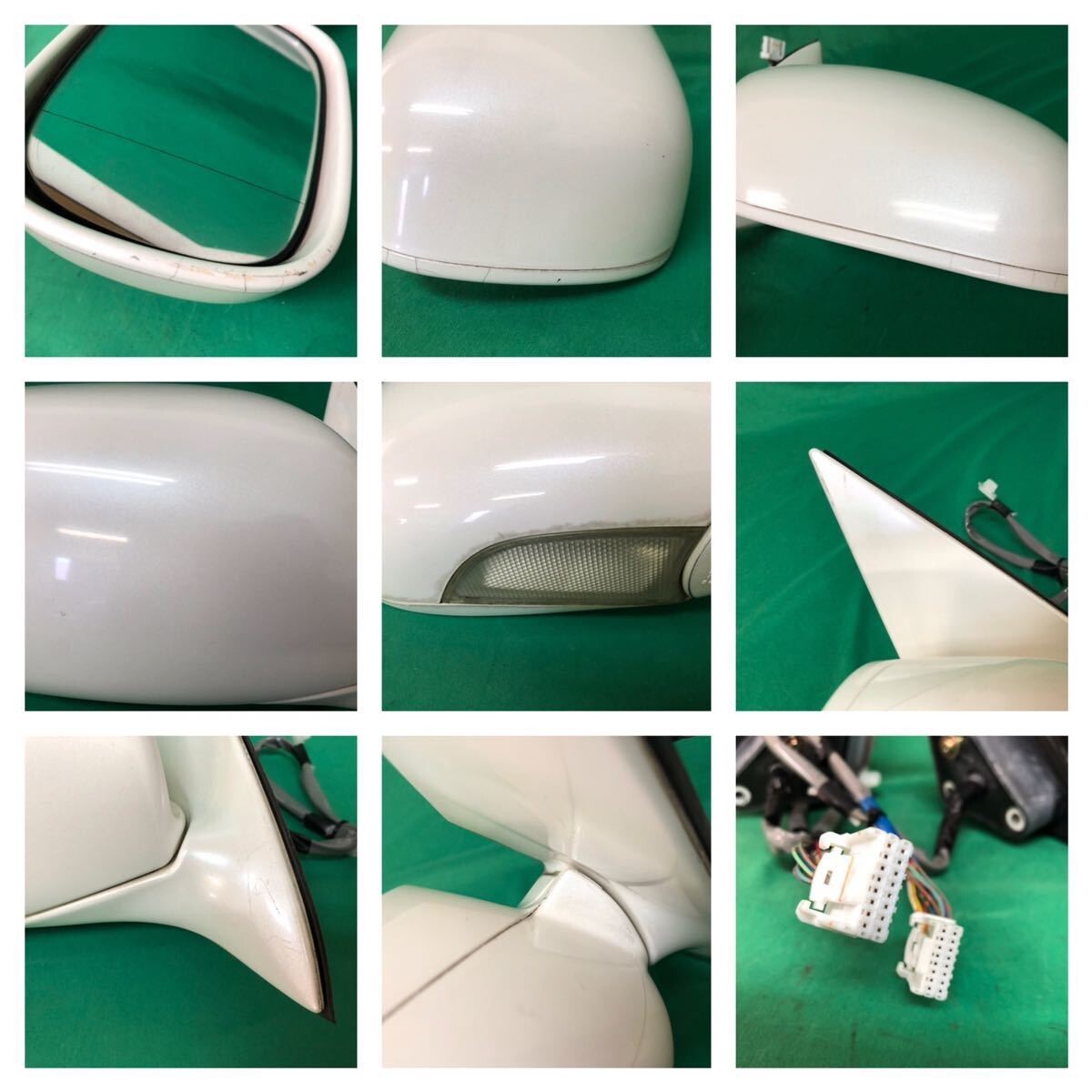 Toyota Celsior UCF30 UCF31 Early Model Genuine Door Side Mirror Set White Pearl
