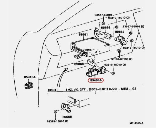 Toyota OEM Compensation Sensor for Soarer Supra MA70 MZ20 Altitude 89464-24010