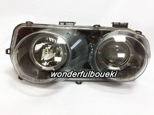 For Integra DB/DC 98-01 LED Ring Projector Headlight Black