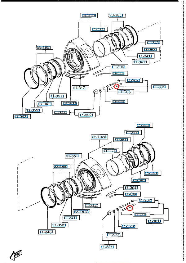N351-11-C00C 6PCS MAZDA GENUINE OEM RX7 FD 3S 13B TWIN TURBO APEX SEAL