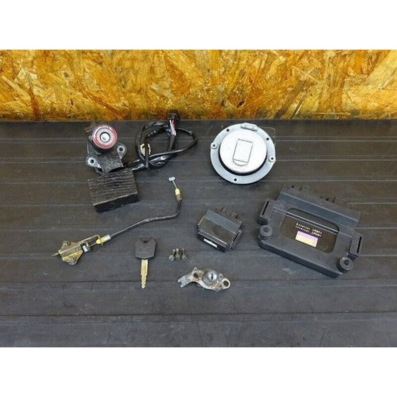 [USED] Kawasaki ZX-12R ZXT20B-017 ECU Ignition Key Set 2005