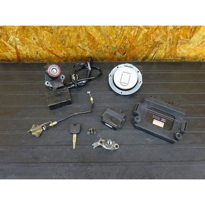 [USED] Kawasaki ZX-12R ZXT20B-017 ECU Ignition Key Set 2005