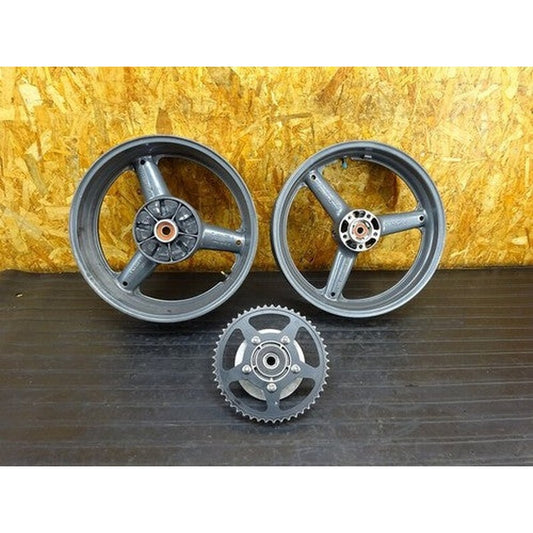 [USED] Wheel Set Front 17x3.50 AJW Rear 17x5.50 B0E Suzuki