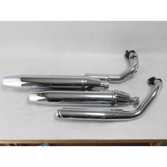 [USED] Yamaha Dragstar 1100 OEM Full Exhaust System Muffler Silencer