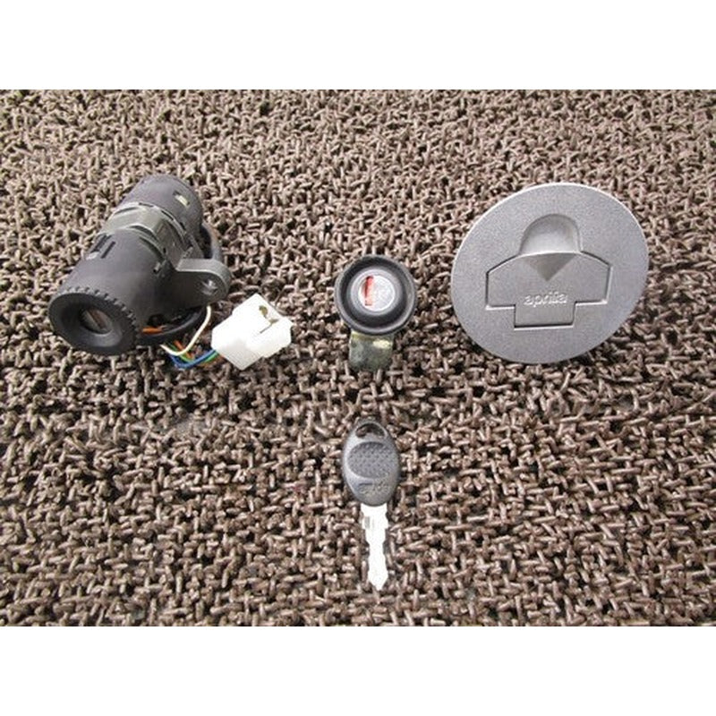 [USED] Aprilia RS50 AM6 Ignition Key Set Tank Cap SE Carburetor