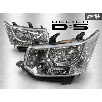 [USED] Mitsubishi Genuine CV5W Delica D:5 H22 HID Headlight Pair 100-87918