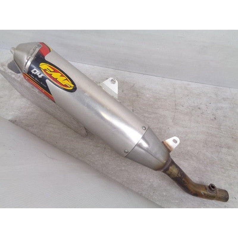 [USED] FMF Q4 Slip-On Muffler Kawasaki D-Tracker X KLX250 Fi 2008-2016