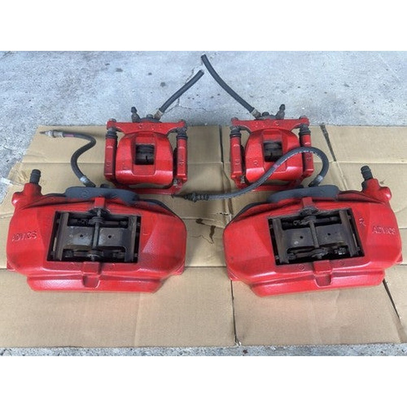 [USED] Toyota Crown Athlete ADVICS Brake Caliper Set 4pc Red GRS214 OEM