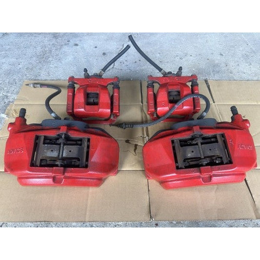 [USED] Toyota Crown Athlete ADVICS Brake Caliper Set 4pc Red GRS214 OEM