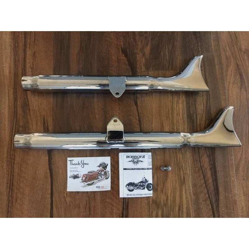 [USED] Bassani Indian Scout Slip-On Muffler Chrome Fishtail 8S17E 2015-2016