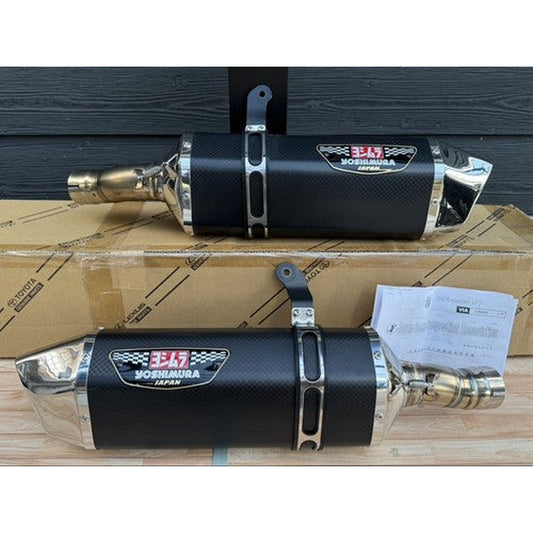 [USED] Yoshimura Suzuki Hayabusa GSX1300R Carbon Slip-On Muffler Set JMCA 2021+