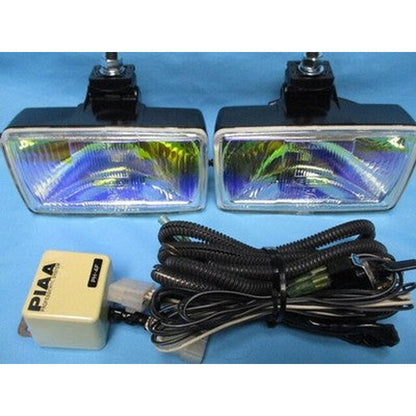 [USED] PIAA60 Square Lamp Body Harness Set Ion Spot H3 12V 110W Vintage