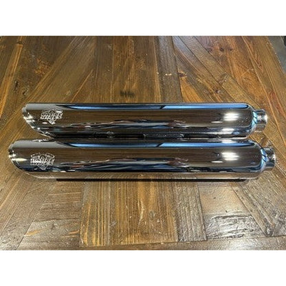 [USED] Vance & Hines Twin Slash Slip-On Muffler Harley Softail 07-16