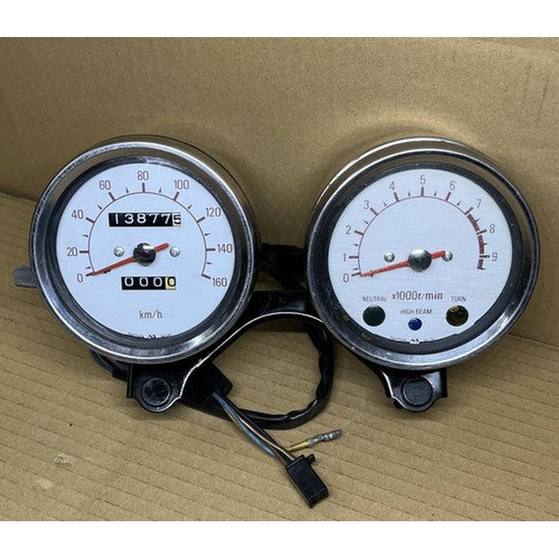 [USED] YAMAHA SR400 Genuine OEM Speedometer Tachometer Instrument Cluster