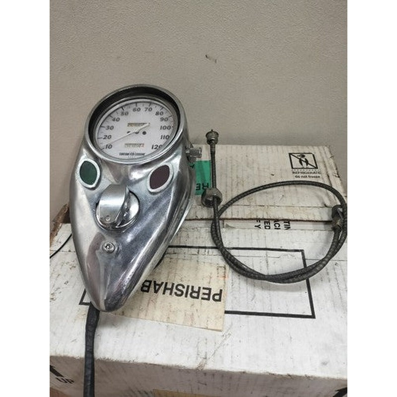 [USED] Harley-Davidson Cats Eye Speedometer Dash Switch Gauge Wire Set Knucklehead
