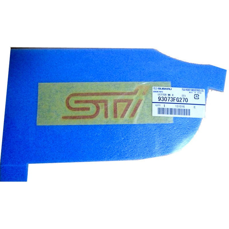 93073FG270 Subaru Genuine STI Rear Emblem Badge