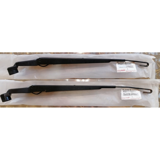 Genuine Toyota Land Cruiser FZJ80 80 Series RHD Front Wiper Arm RH & LH Set OEM