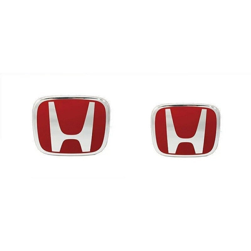 Honda Genuine Civic FD2 Type-R Front & Rear Red H Emblem Black Trim JDM Japan