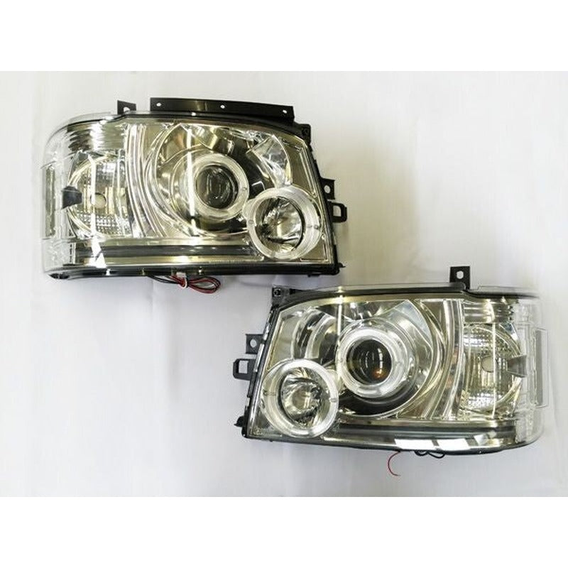 For Toyota 200 Series Hiace LED Daylight Headlight Chrome