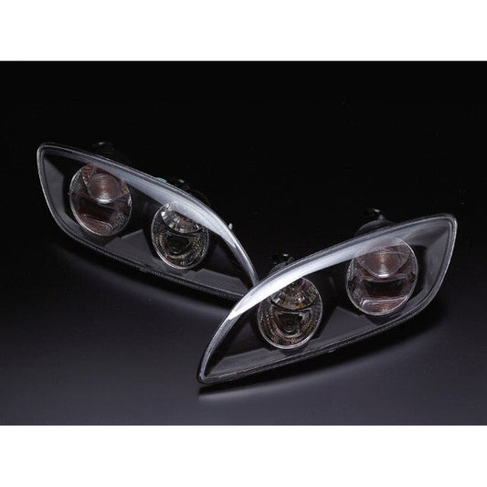 DEPO RX-7 FD3S Late Type Front Lamp Turn Signals Black for Early-Mid Model
