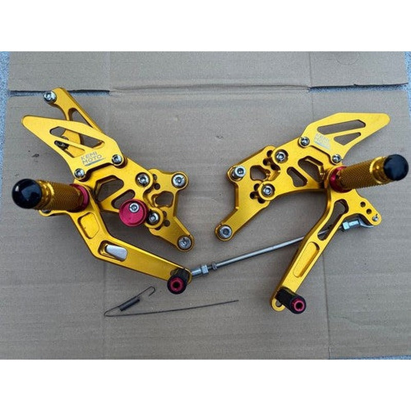 [USED] KEMI MOTO Yamaha YZF-R25 Rearsets Gold Left Right Set