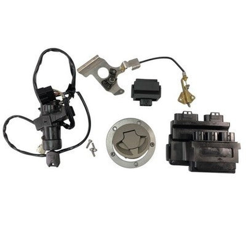 [USED] Kawasaki ZX-10R ZXT00D 06-07 Ignition Key Set ECU Immobilizer Tank Cap