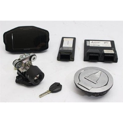 [USED] DUCATI 1199 Panigale S Ignition Key Set Instrument Cluster ECU