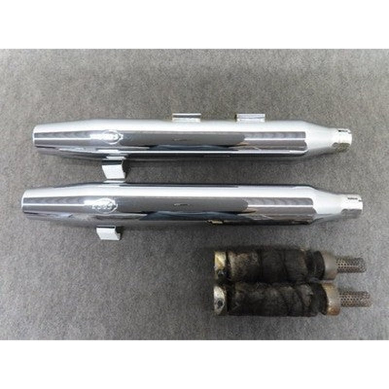 [USED] S&S Steel Slip-On Muffler Harley Softail FLSTFB FLSTF FXSTD 07-17