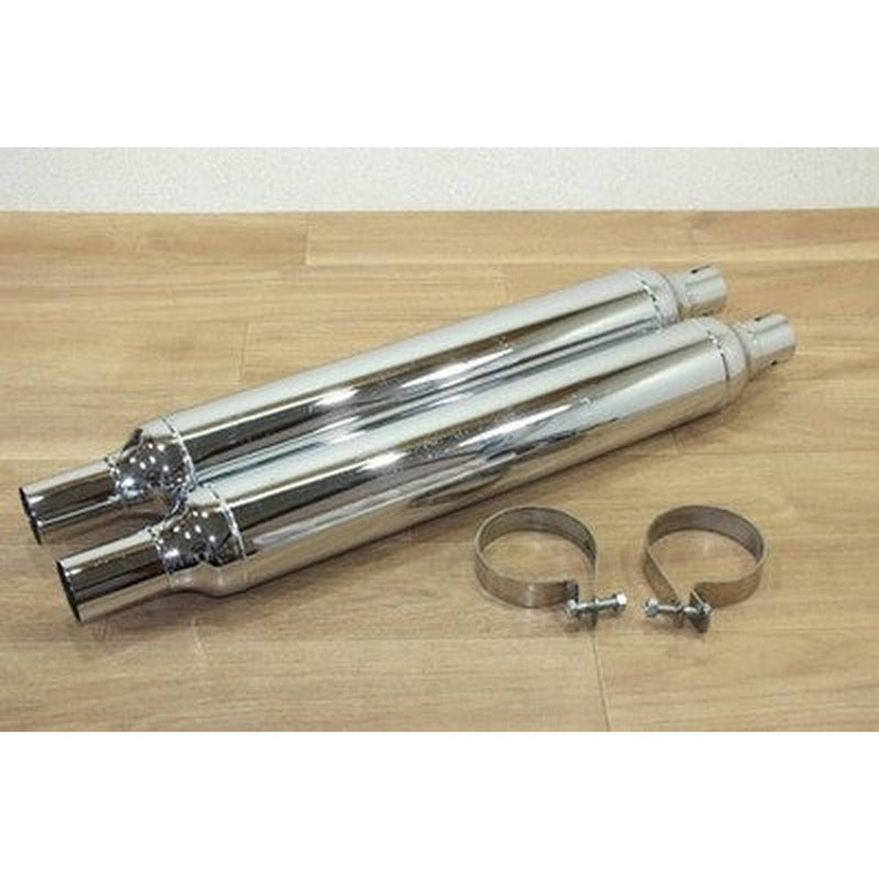 [USED] Harley-Davidson 3.25 inch Chrome Cigar Silencer Shovelhead FLH FLSTS