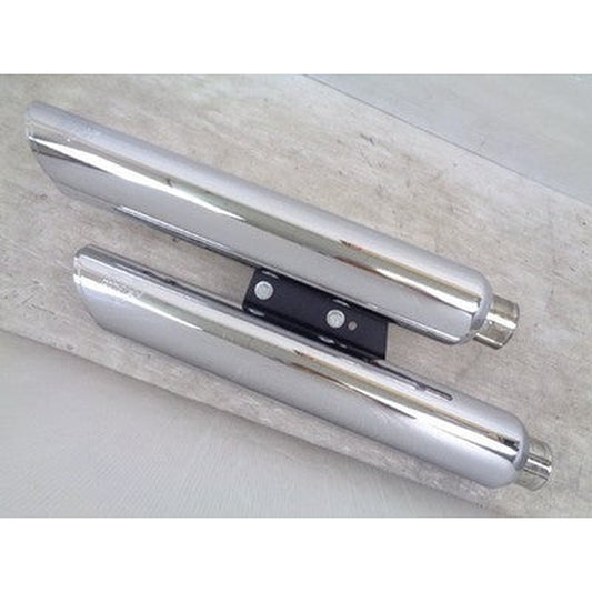 [USED] Vance & Hines Twin Slash Slip-On Muffler Harley-Davidson Softail FLSTN FLSTSB
