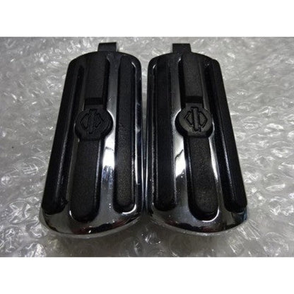 [USED] Harley-Davidson OEM Chrome Rubber Custom Footpegs Small Passenger