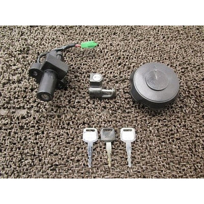 [USED] Honda XLR125R Main Ignition Key Set Tank Cap JD16 JD09E Carb