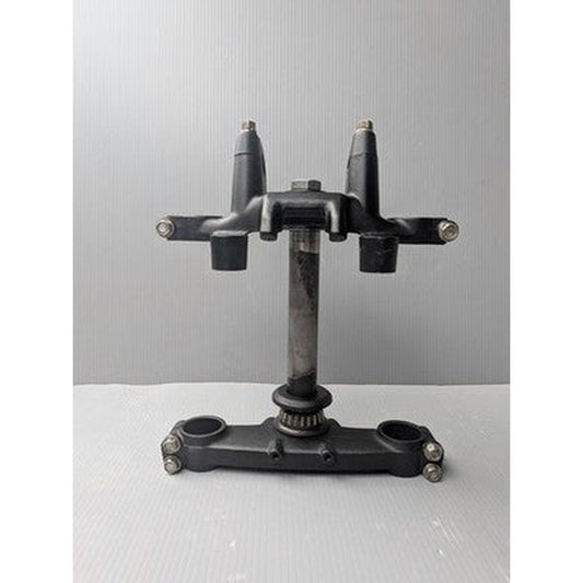 [USED] Kawasaki Z400FX Steering Stem Top Bridge Under Bracket Set