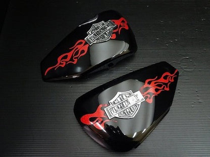 Harley-Davidson XL883L-I CR2 Side Cover Set 2010