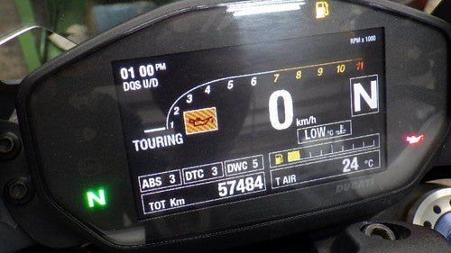Ducati Monster 1200S Instrument Cluster ECU Main Switch