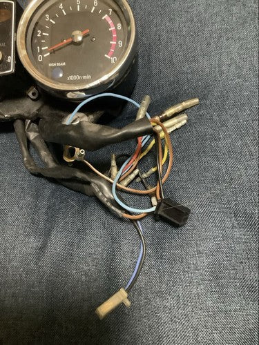 Yamaha SR500 400 Early Model Instrument Cluster Speedometer Tachometer 2H6