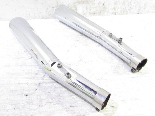 BMW R65 Monosuspension ZEUNA Chrome OEM Slip-On Muffler Pair