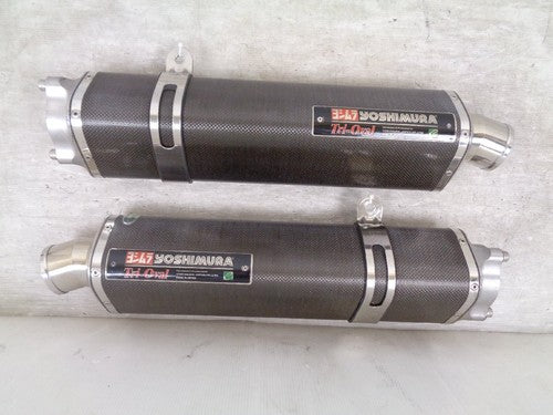 Yoshimura Tri-Oval Cyclone Suzuki GSX1300R Hayabusa GW71A 99-07 Slip-On Muffler